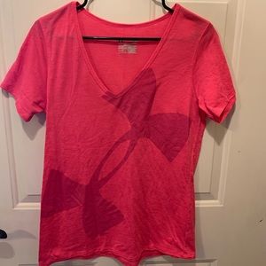 Ladies large pink UA t-shirt